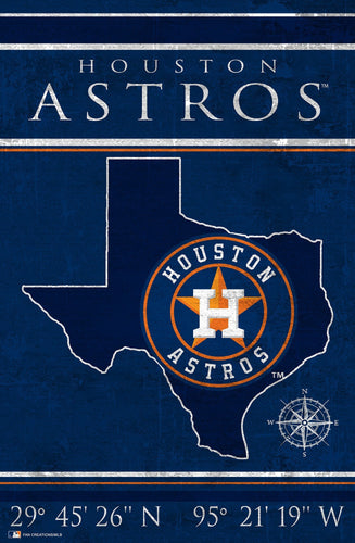 Houston Astros 1038-Coordinates 17x26