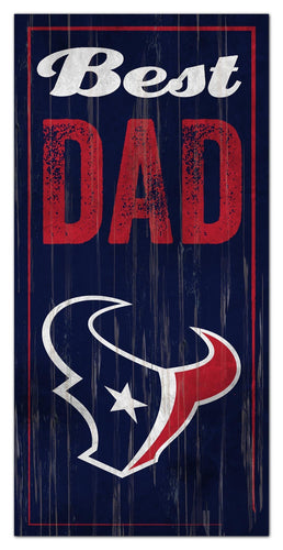 Houston Texans 0632-Best Dad 6x12