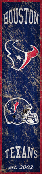Houston Texans 0787-Heritage Banner 6x24