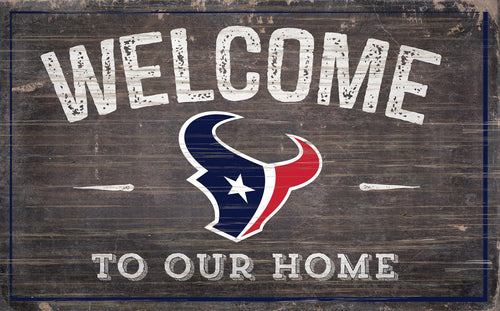 Houston Texans 0913-11x19 inch Welcome Sign
