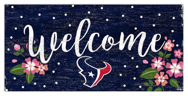 Houston Texans 0964-Welcome Floral 6x12