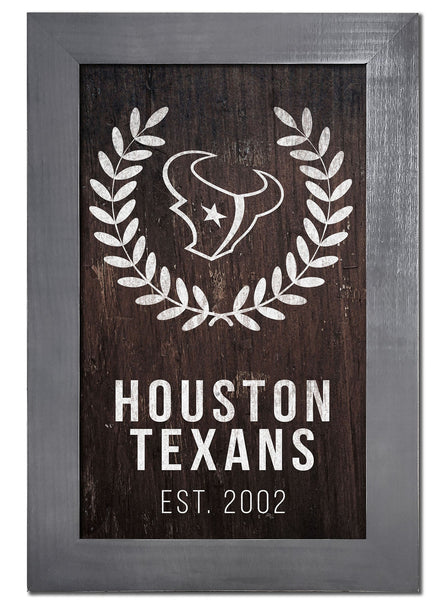 Houston Texans 0986-Laurel Wreath 11x19