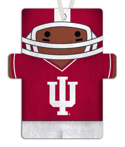 Indiana 0988-Football Player Ornament 4.5in