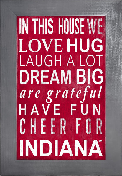 Indiana Hoosiers 0725-Color In This House 11x19
