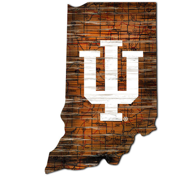 Indiana Hoosiers 0728-24in Distressed State
