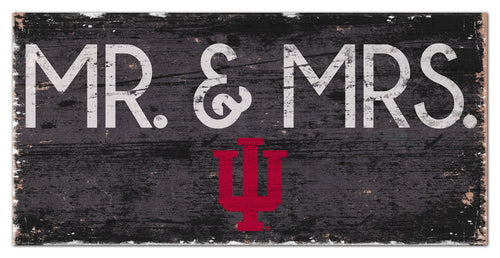 Indiana Hoosiers 0732-Mr. and Mrs. 6x12