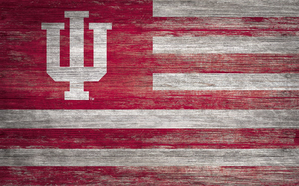 Indiana Hoosiers 0940-Flag 11x19