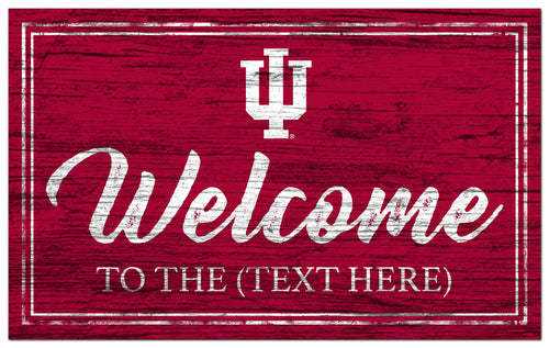 Indiana Hoosiers 0977-Welcome Team Color 11x19