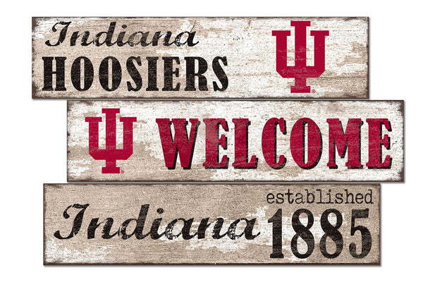 Indiana Hoosiers 1027-Welcome 3 Plank