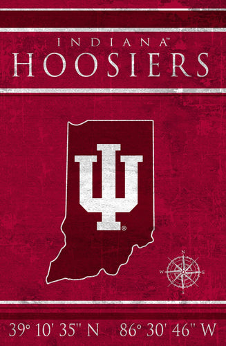Indiana Hoosiers 1038-Coordinates 17x26
