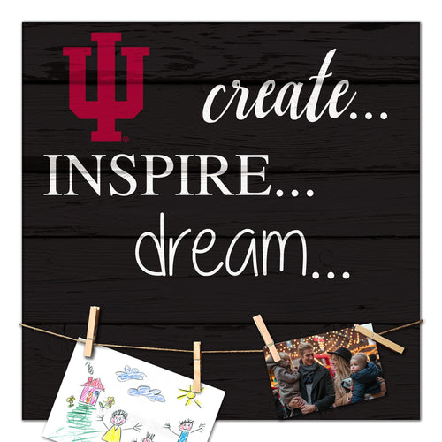 Indiana Hoosiers 2011-18X18 Create, Inspire, Dream sign