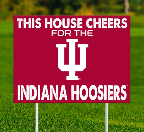 Indiana Hoosiers 2033-18X24 This house cheers for yard sign