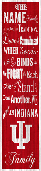 Indiana Hoosiers P0891-Family Banner 6x24