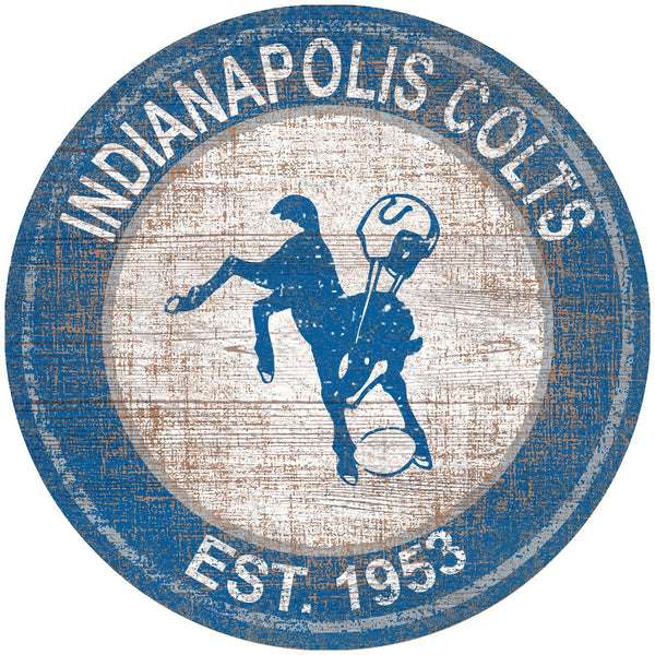 Indianapolis Colts 0744-Heritage Logo Round