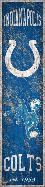 Indianapolis Colts 0787-Heritage Banner 6x24
