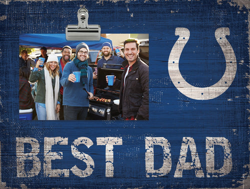 Indianapolis Colts 0893-Best Dad Clip Frame