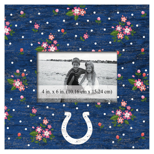 Indianapolis Colts 0965-Floral 10x10 Frame