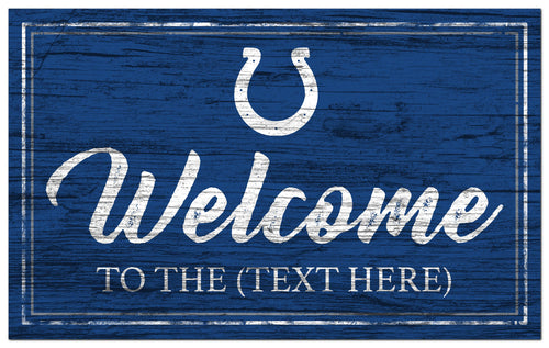 Indianapolis Colts 0977-Welcome Team Color 11x19