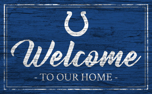 Indianapolis Colts 0977-Welcome Team Color 11x19