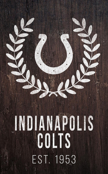 Indianapolis Colts 0986-Laurel Wreath 11x19