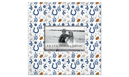 Indianapolis Colts 1004-Floral Pattern 10x10 Frame
