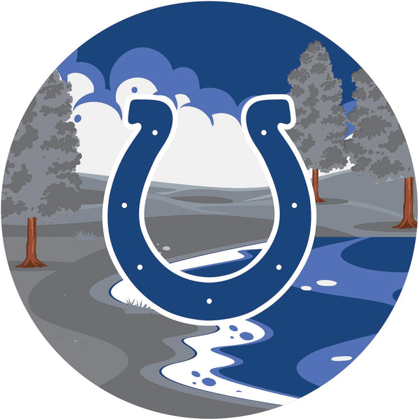 Indianapolis Colts 1018-Landscape 12in Circle