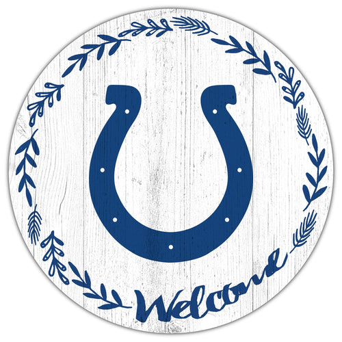 Indianapolis Colts 1019-Welcome 12in Circle