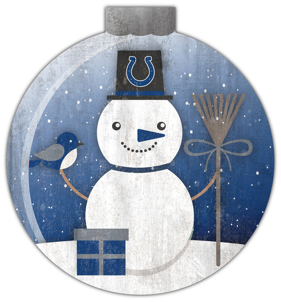 Indianapolis Colts 1031-Snowglobe 12in Wall Art