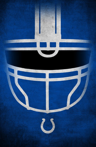 Indianapolis Colts 1036-Ghost Helmet 17x26