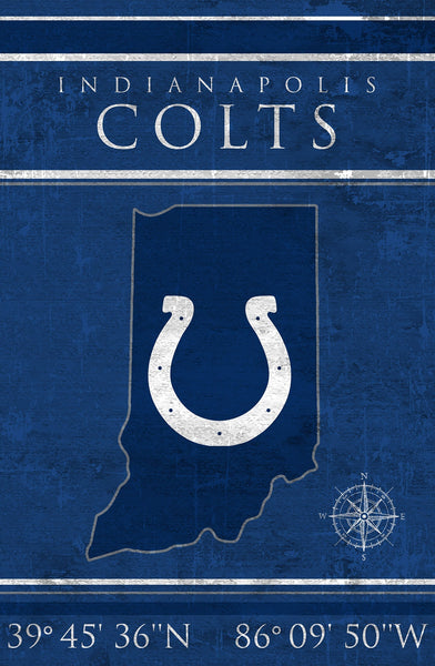 Indianapolis Colts 1038-Coordinates 17x26