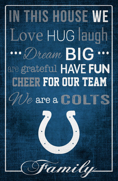 Indianapolis Colts 1039-In This House 17x26