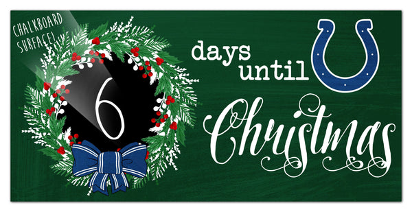 Indianapolis Colts 1050-Chalk Christmas Countdown 6x12