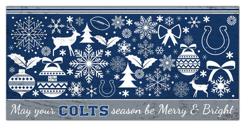 Indianapolis Colts 1052-Merry and Bright 6x12
