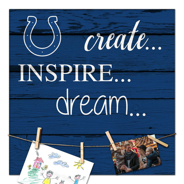 Indianapolis Colts 2011-18X18 Create, Inspire, Dream sign