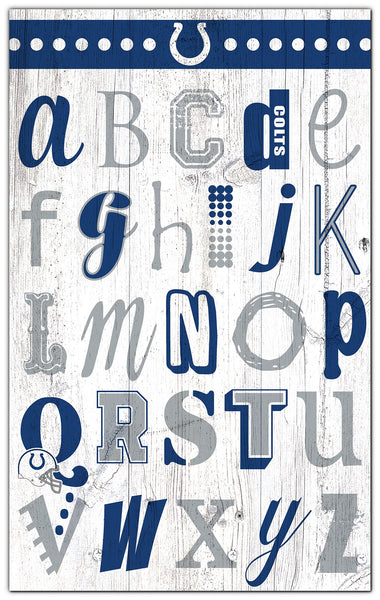 Indianapolis Colts 2020-11X19 Alphabet Sign