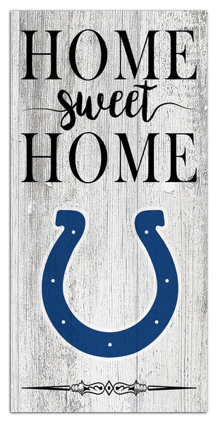 Indianapolis Colts 2025-6X12 Whitewashed Home Sweet Home Sign
