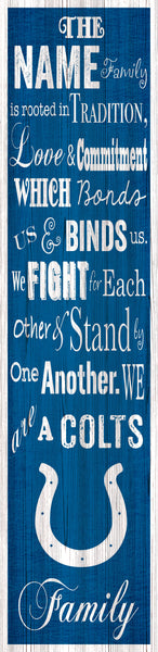 Indianapolis Colts P0891-Family Banner 6x24