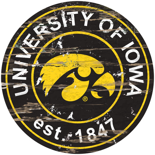 Iowa Hawkeyes 0659-Established Date Round