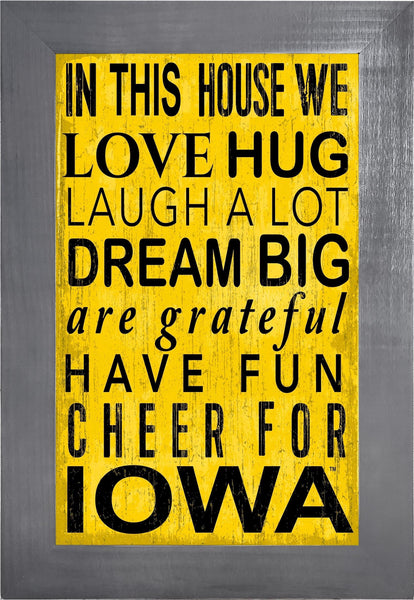 Iowa Hawkeyes 0725-Color In This House 11x19