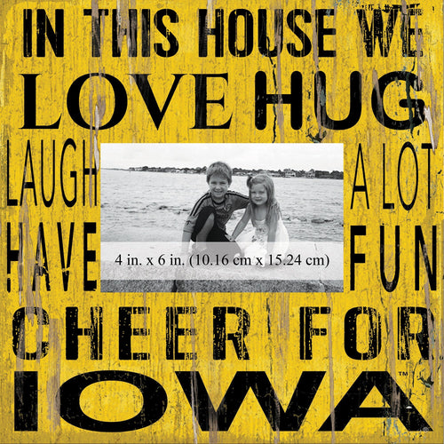 Iowa Hawkeyes 0734-In This House 10x10 Frame