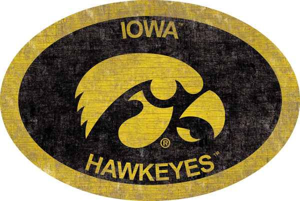 Iowa Hawkeyes 0805-46in Team Color Oval