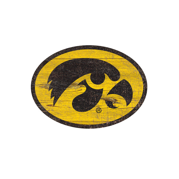 Iowa Hawkeyes 0843-Distressed Logo Cutout 24in