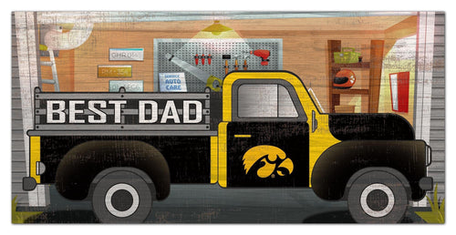 Iowa Hawkeyes 1078-6X12 Best Dad truck sign