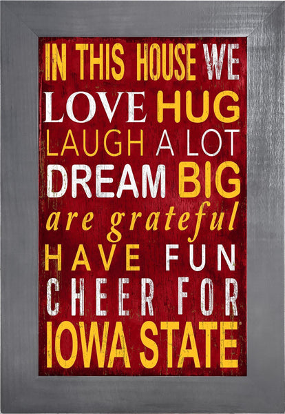 Iowa State Cyclones 0725-Color In This House 11x19