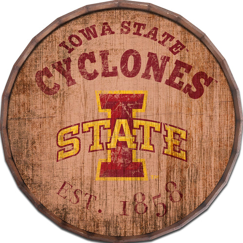 Iowa State Cyclones 0938-Est date barrel top 16"