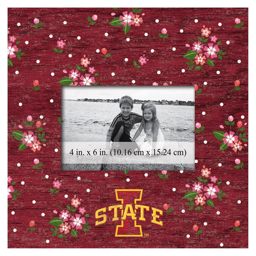 Iowa State Cyclones 0965-Floral 10x10 Frame