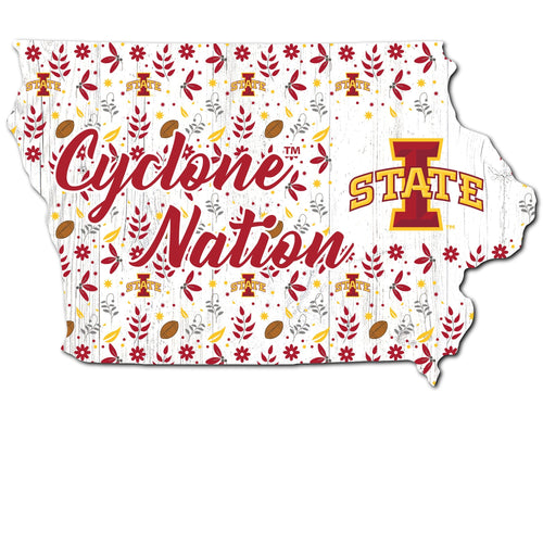 Iowa State Cyclones 0974-Floral State - 12"