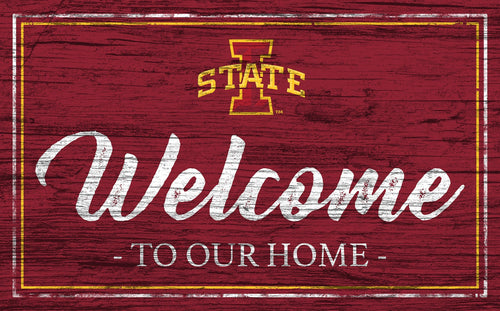 Iowa State Cyclones 0977-Welcome Team Color 11x19