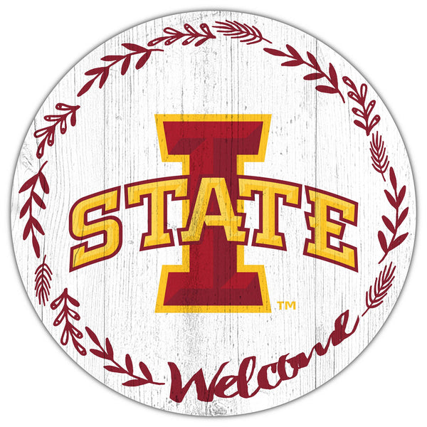 Iowa State Cyclones 1019-Welcome 12in Circle