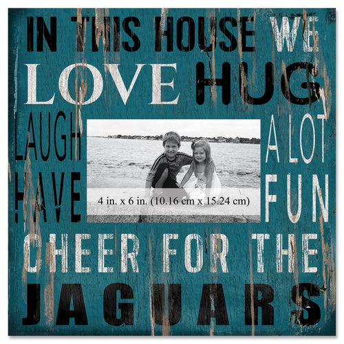Jacksonville Jaguars 0734-In This House 10x10 Frame